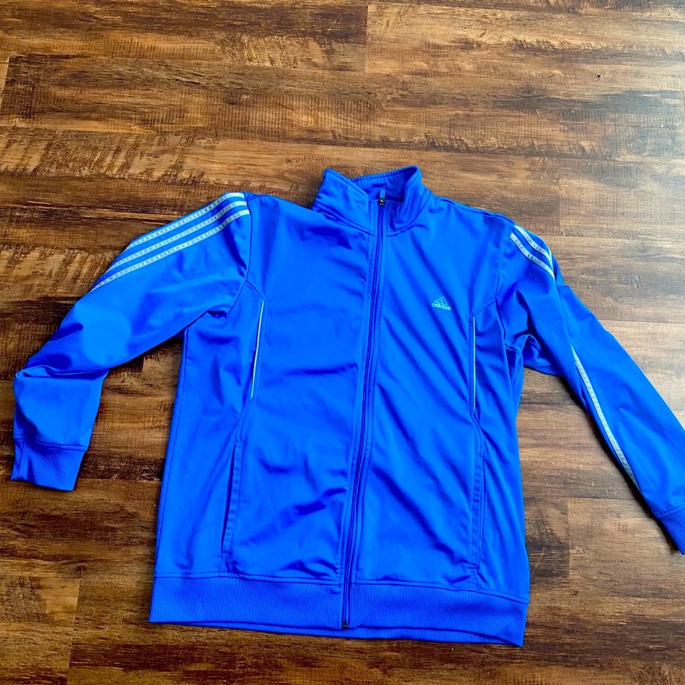 Adidas full zip track jacket- size XL
